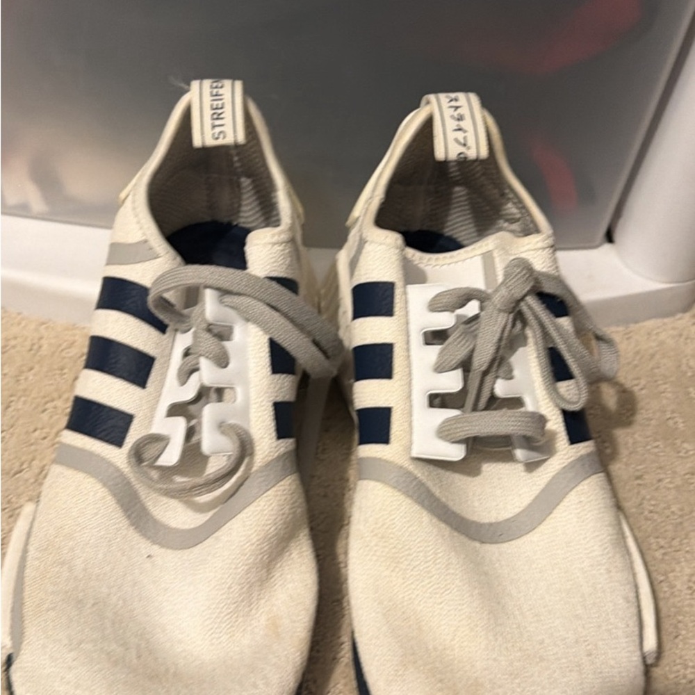 Adidas Cream and Gray Sneakers